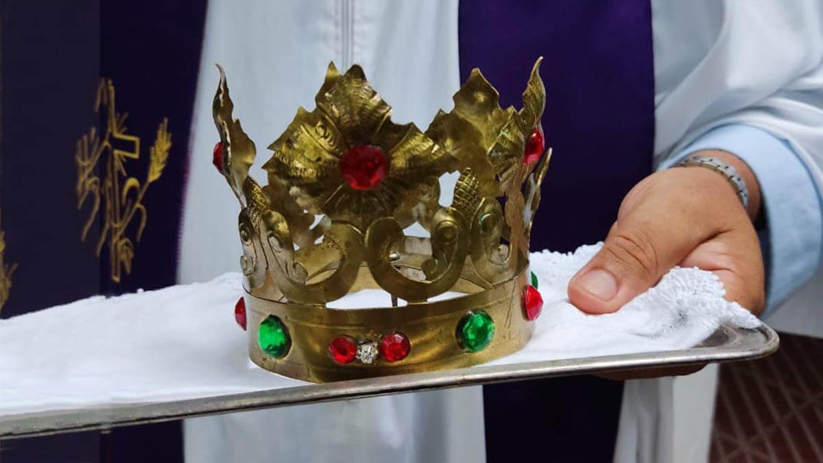  Recuperaron la corona de la Rosa Mística robada de una iglesia en La Plata 