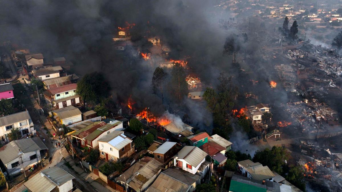 En Chile, se registra un total de 161 personas detenidas debido a los incendios forestales.